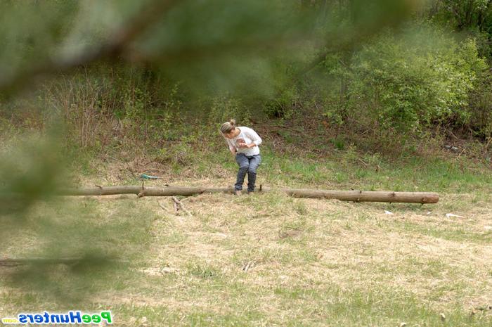 16P Bosomy young pleasure for a real piss hunter