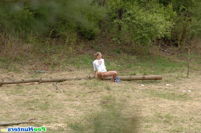 16P Bosomy young pleasure for a real piss hunter