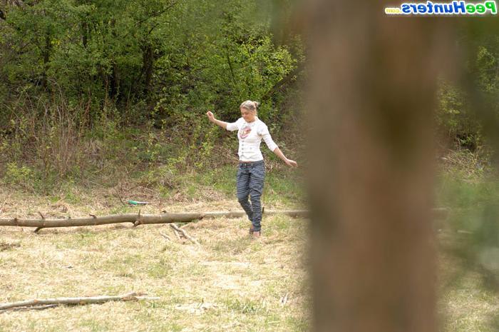 16P Bosomy young pleasure for a real piss hunter
