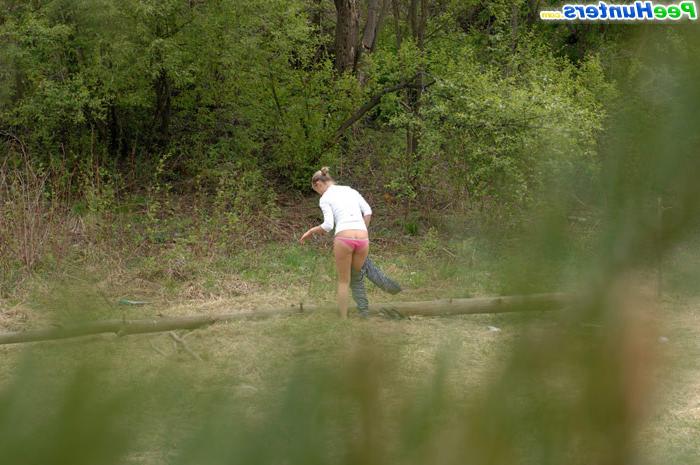 16P Bosomy young pleasure for a real piss hunter