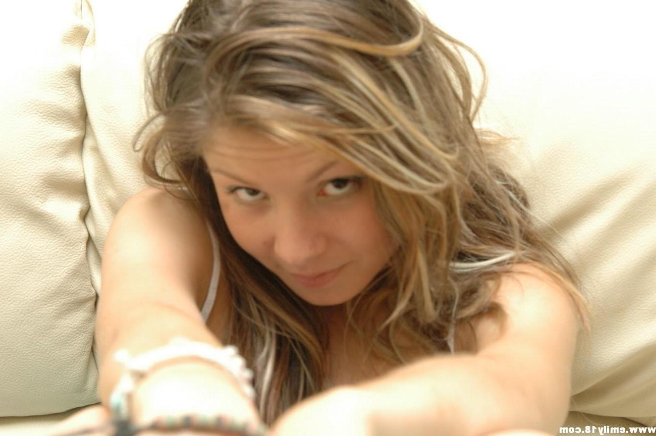 15P Teen emily showing tits and more on her couch