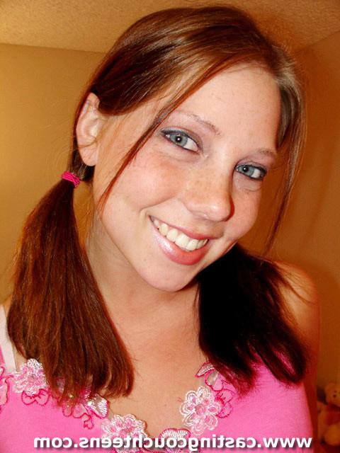 16P Teen posing on the couch before getting hardcored