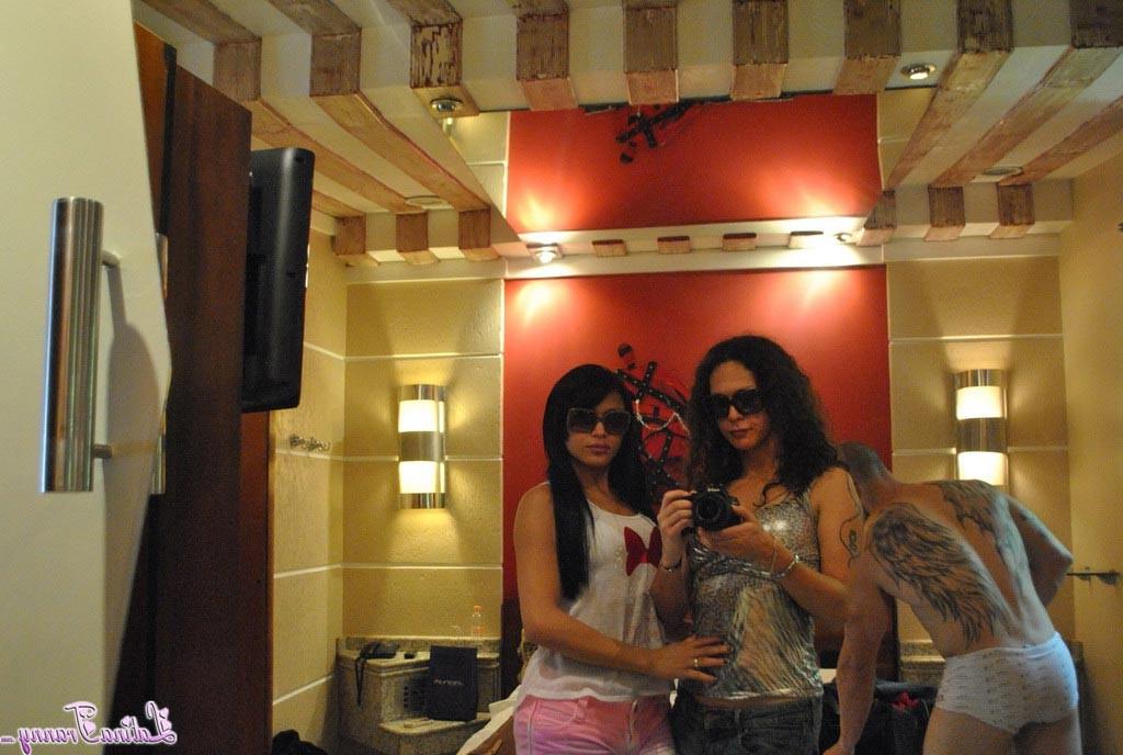 12P Behind the scenes of a porn tranny movie