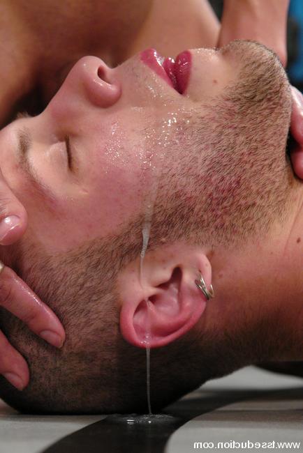 15P Shemale fights straight male to force him to blowjob