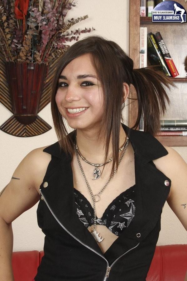 15P Charming New Shemale Ryoko Teases Her Rock Hard Cock