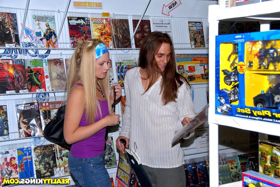 14P Super hot fucking little titty teens share some cock in these hot public fucking