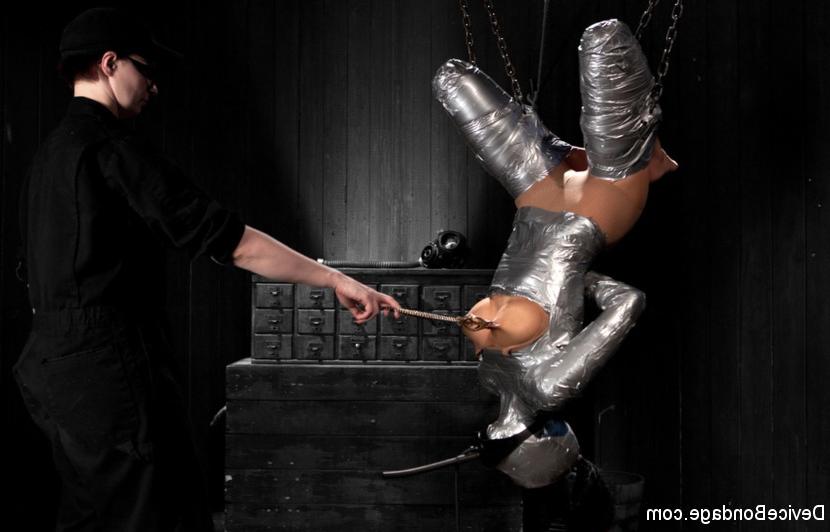 15P Beretta James in suspension bondage with intense orgasms