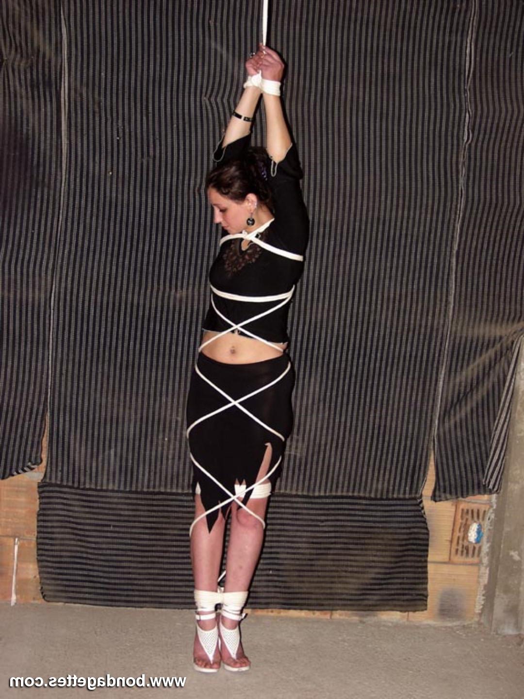 16P Cute teens clothed bondage and sexy young amateur sub