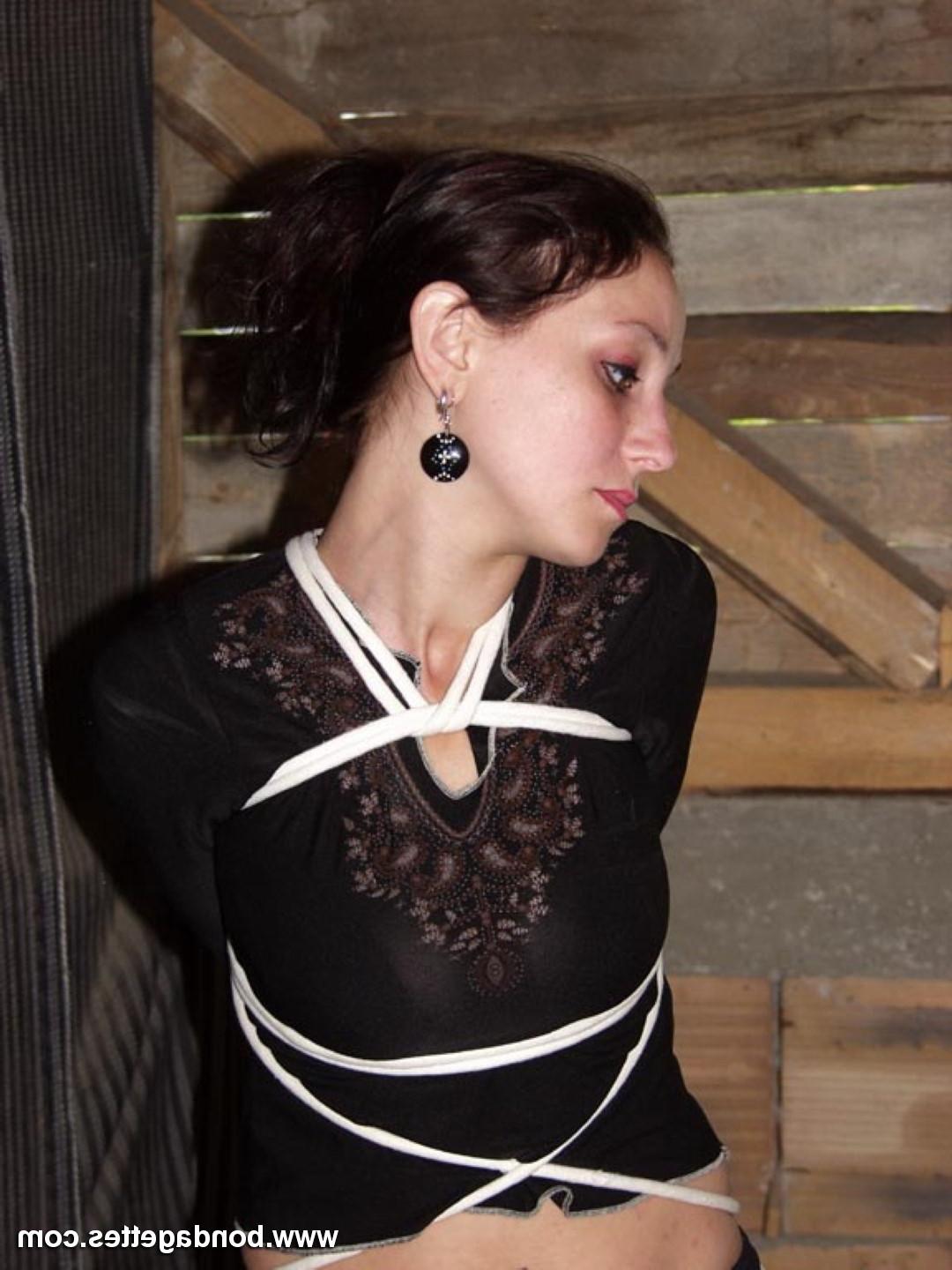 16P Cute teens clothed bondage and sexy young amateur sub
