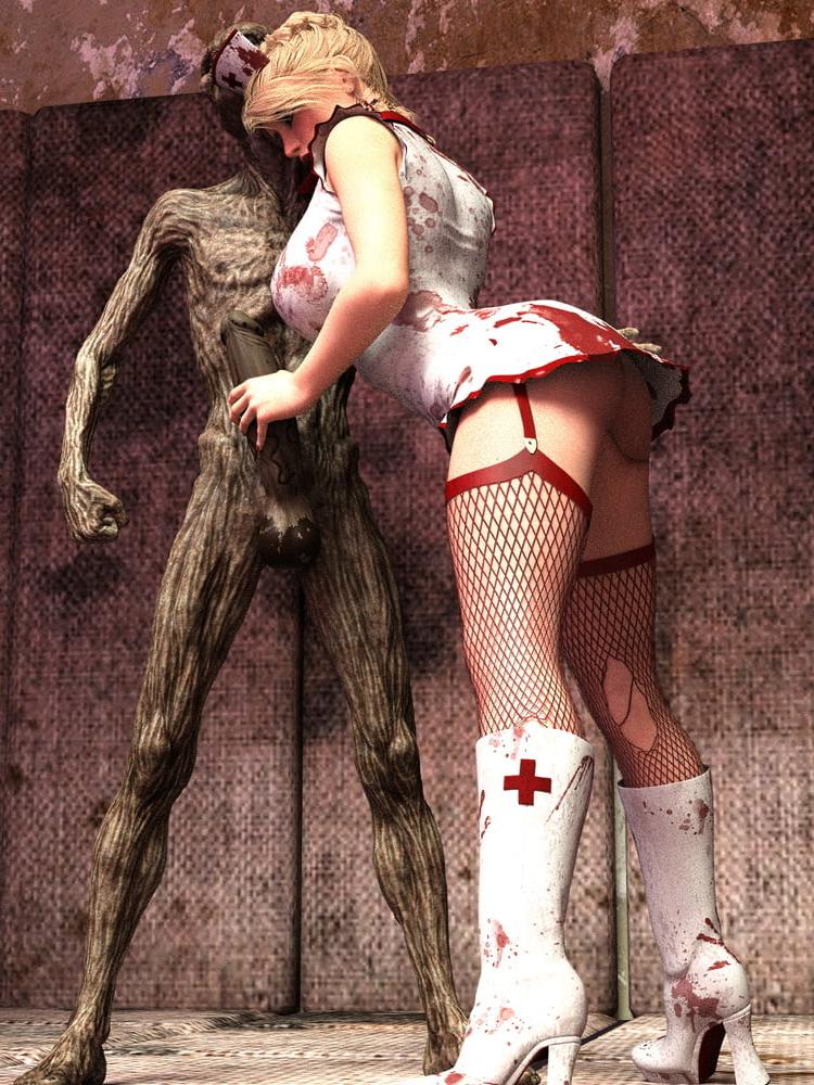 14P kinky nurse monster zombie