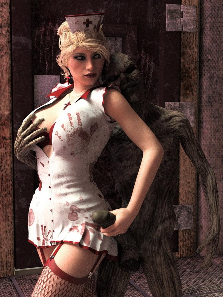 14P kinky nurse monster zombie