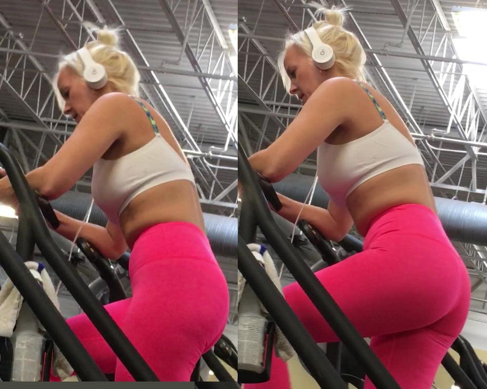 10P Blonde bombshell in gym part 2