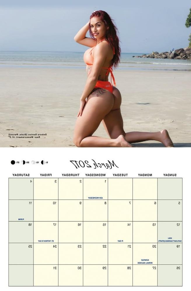 15P Miss BumBum 2017 calendar