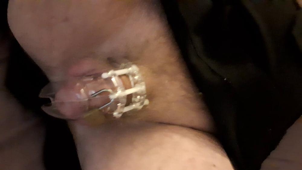 21P chastity cage and granny