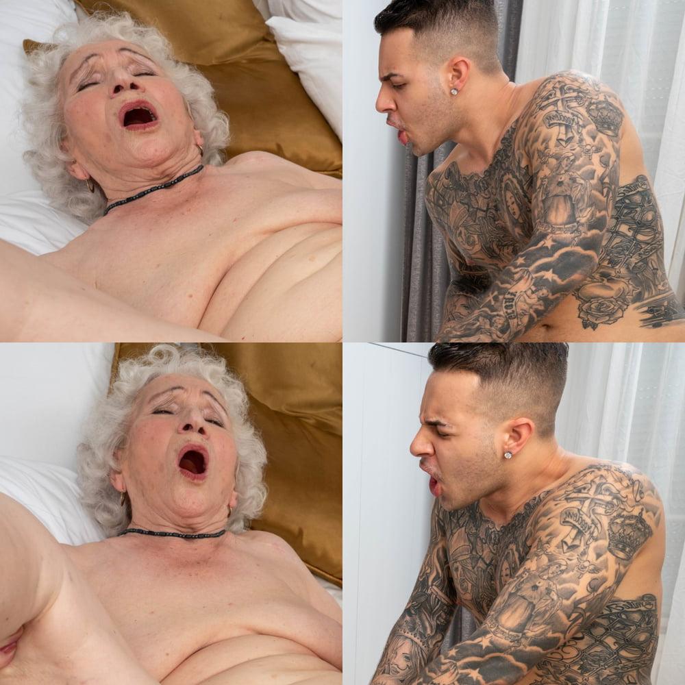 19P Granny Norma fuck another young man