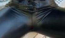 25P Leather cameltoe 12