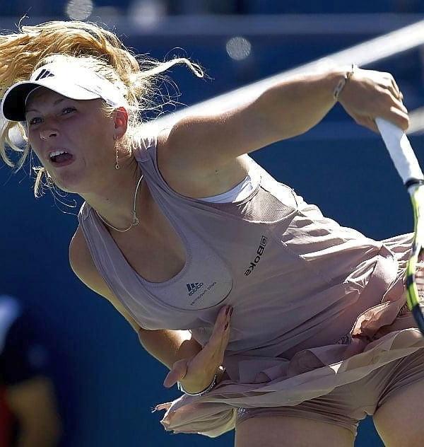 25P Caroline Wozniacki tennis cameltoe
