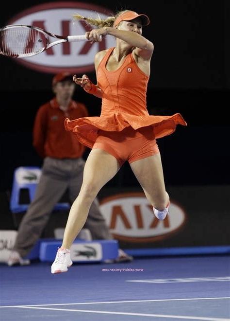 25P Caroline Wozniacki tennis cameltoe