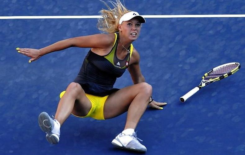 25P Caroline Wozniacki tennis cameltoe