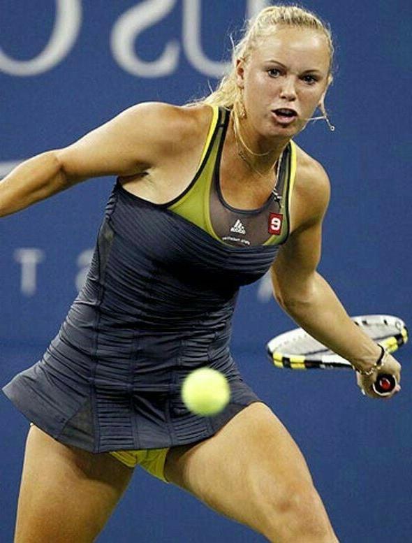 25P Caroline Wozniacki tennis cameltoe