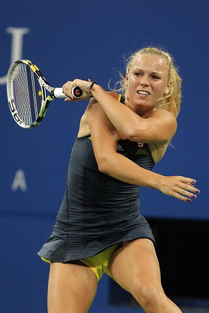 25P Caroline Wozniacki tennis cameltoe