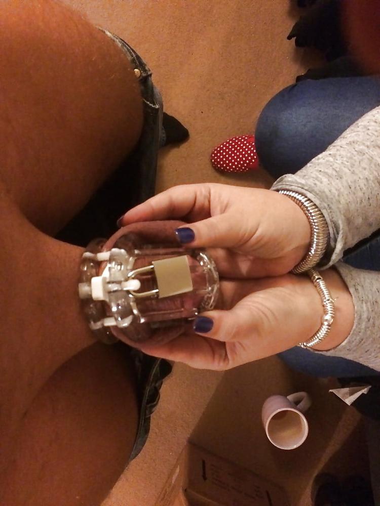 15P Cuckold caged and humiliated