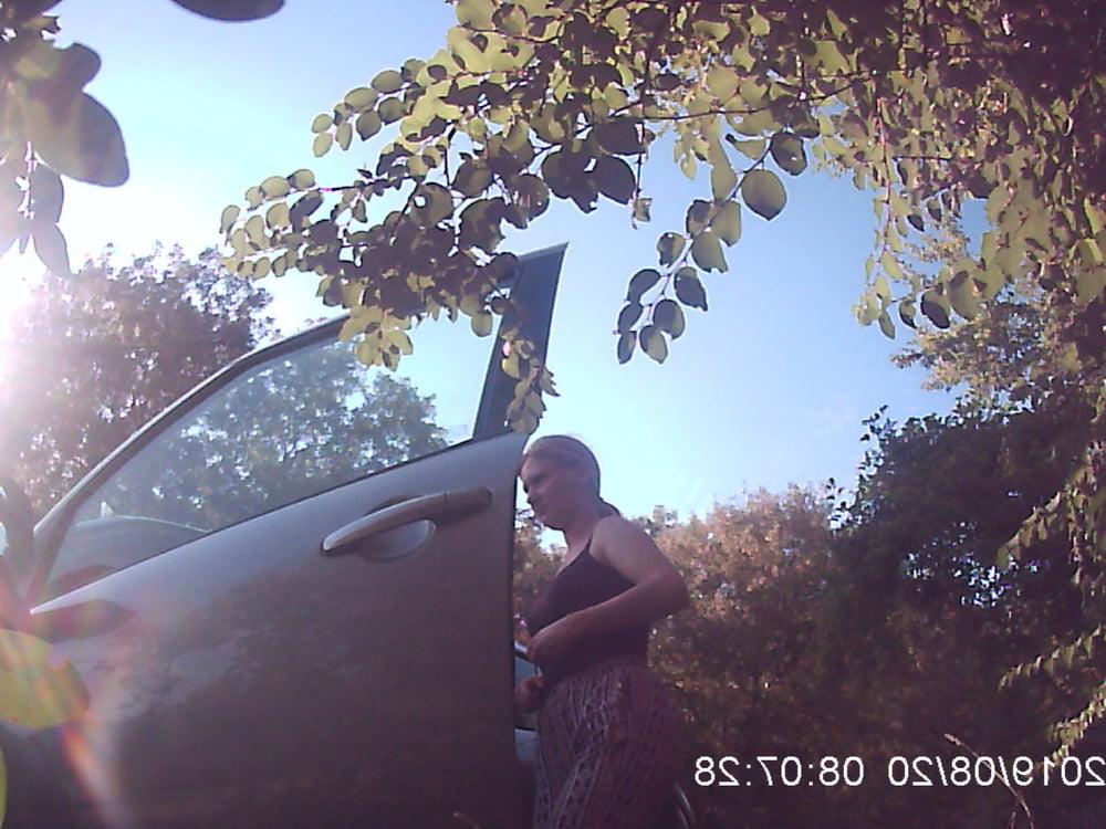 25P peeing in nature hidden camera