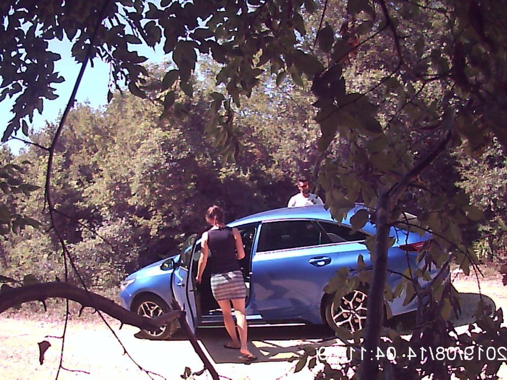 25P peeing in nature hidden camera