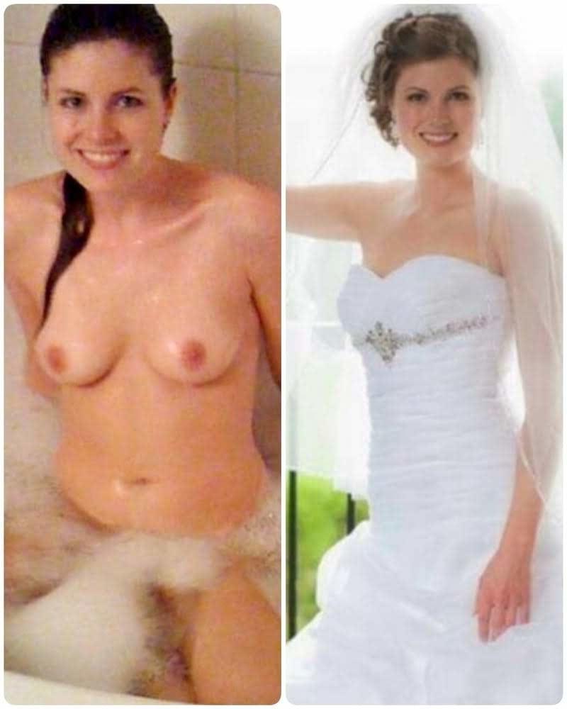 25P Wedding day brides dressed undressed on off ready to fuck
