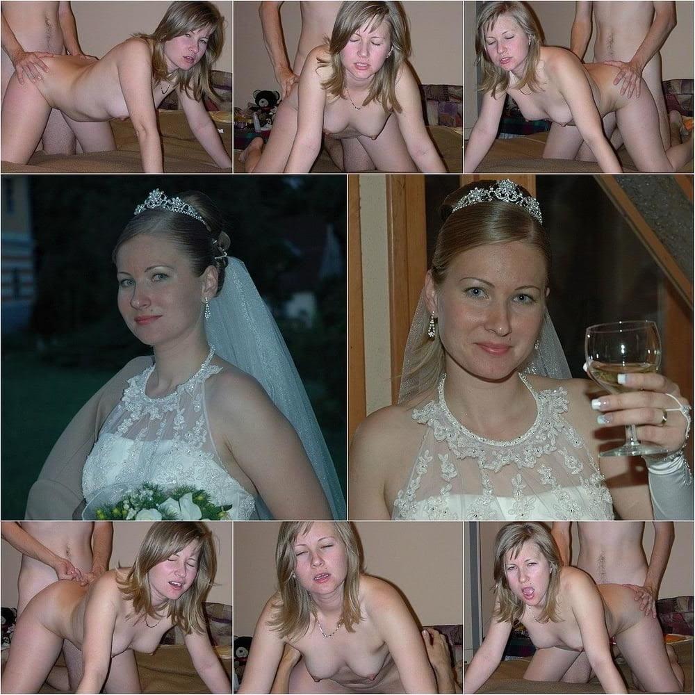 25P Wedding day brides dressed undressed on off ready to fuck