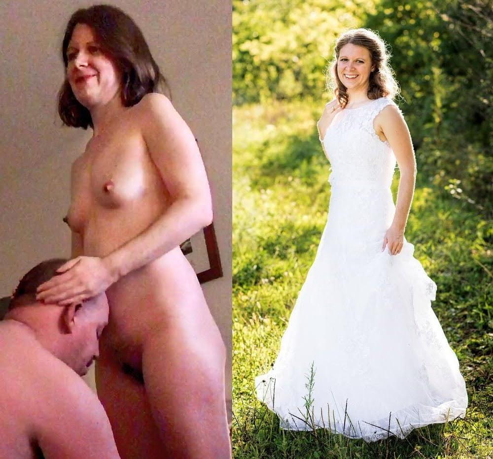 25P Wedding day brides dressed undressed on off ready to fuck