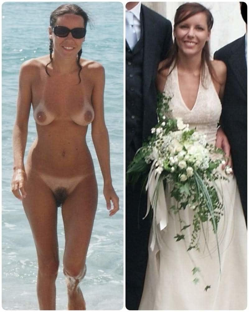 25P Wedding day brides dressed undressed on off ready to fuck