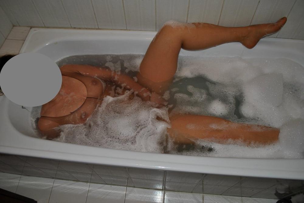9P Bodystockings in Bathtub