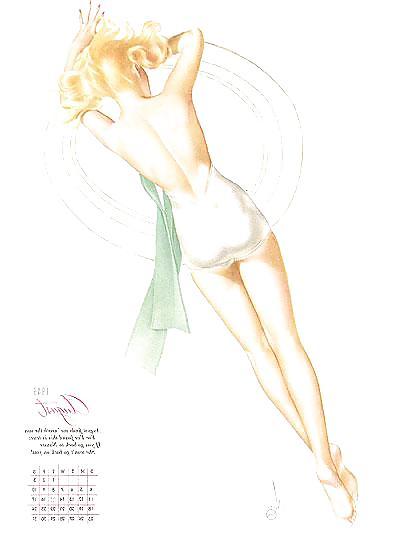 13P Erotic Calendar 6 - Vargas Pin-ups 1946