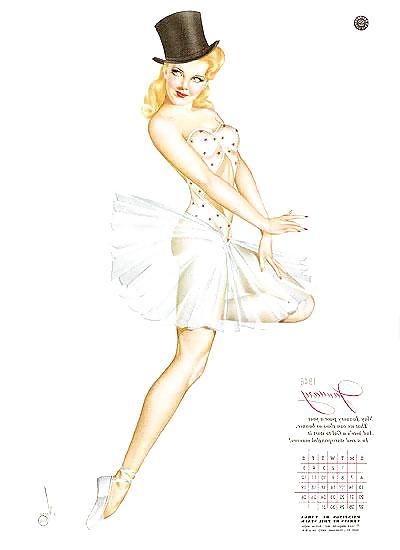 13P Erotic Calendar 6 - Vargas Pin-ups 1946