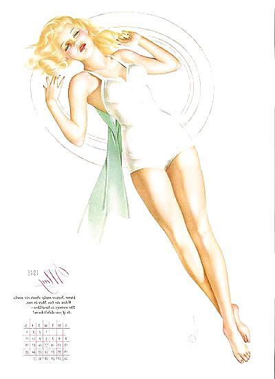 13P Erotic Calendar 6 - Vargas Pin-ups 1946