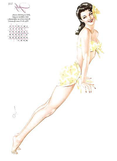 13P Erotic Calendar 6 - Vargas Pin-ups 1946