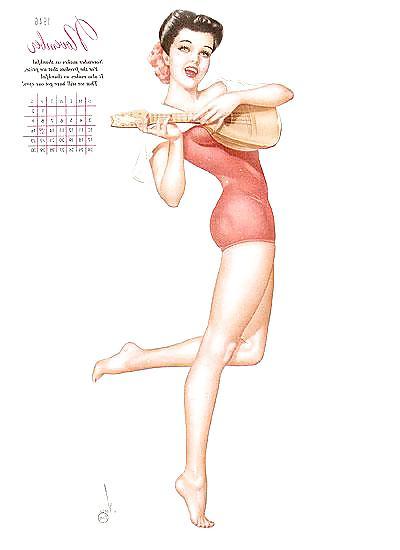13P Erotic Calendar 6 - Vargas Pin-ups 1946