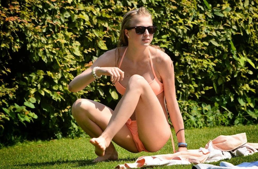 13P Dutch Bikini Teen in Park