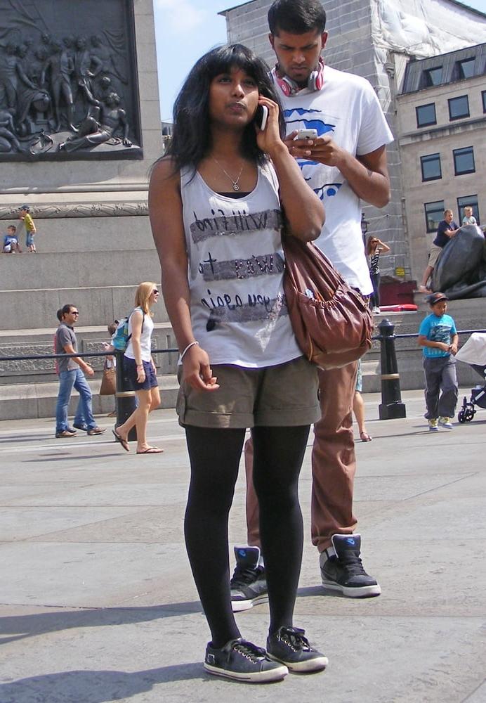 8P Street Pantyhose - Paki Slut Dressed to Fuck