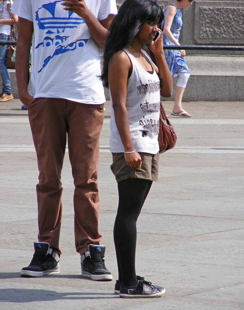 8P Street Pantyhose - Paki Slut Dressed to Fuck