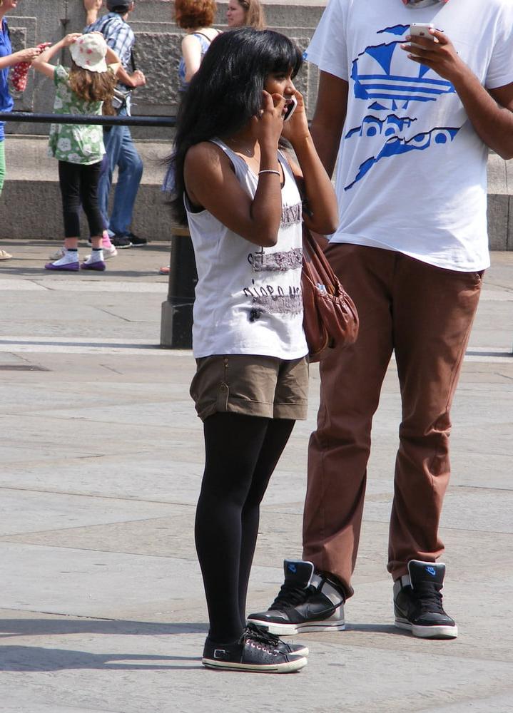 8P Street Pantyhose - Paki Slut Dressed to Fuck