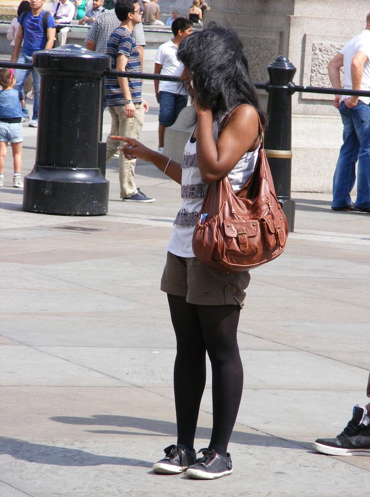 8P Street Pantyhose - Paki Slut Dressed to Fuck