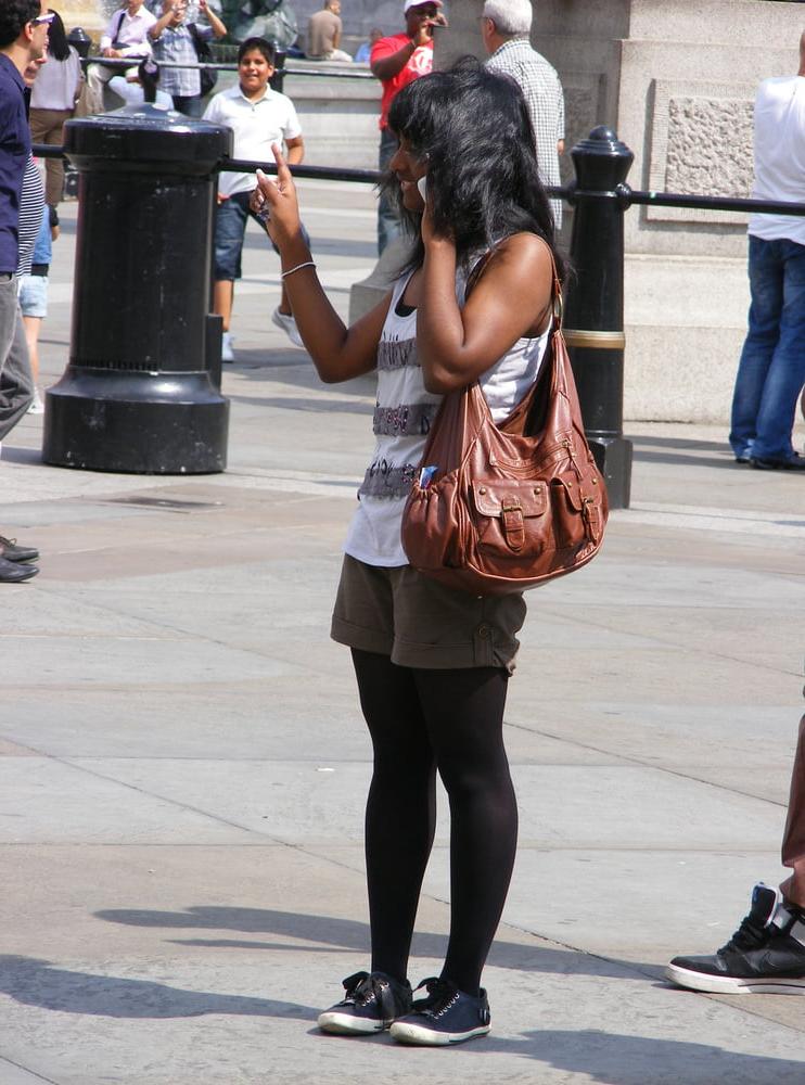8P Street Pantyhose - Paki Slut Dressed to Fuck