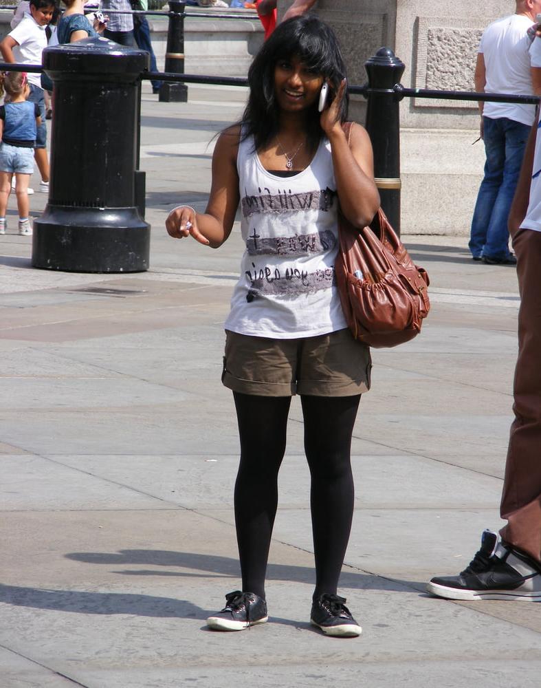 8P Street Pantyhose - Paki Slut Dressed to Fuck