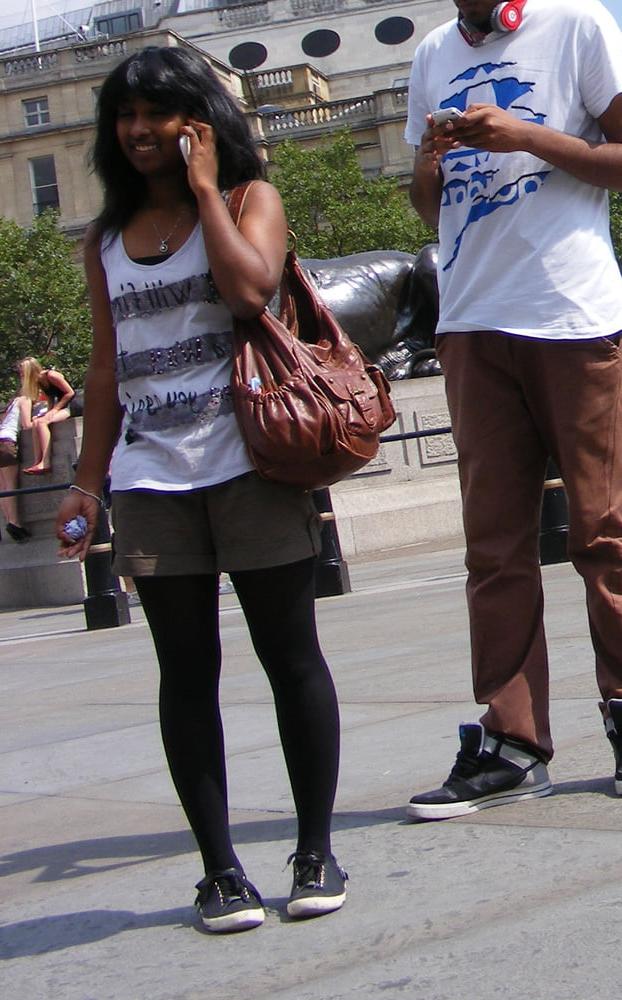 8P Street Pantyhose - Paki Slut Dressed to Fuck