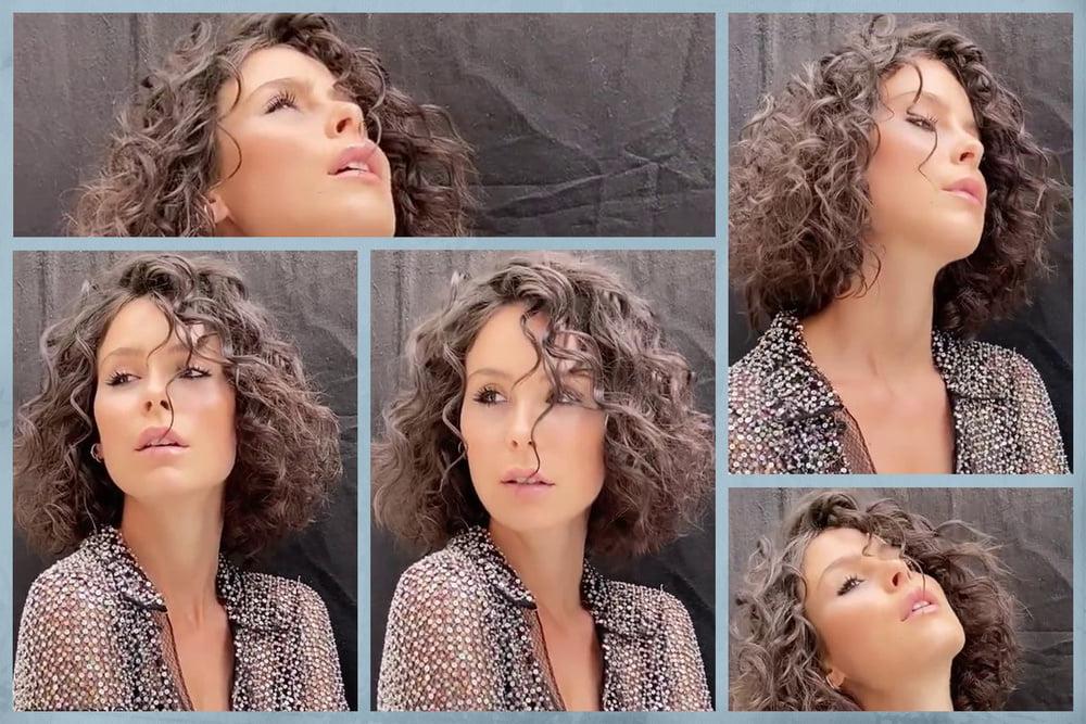 6P Lena Meyer Landrut curly fuck look