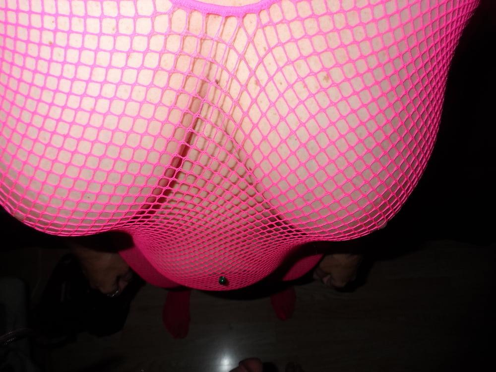 13P BogBoobsBrenda Pink Bodystocking