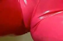 25P Leather cameltoe 11