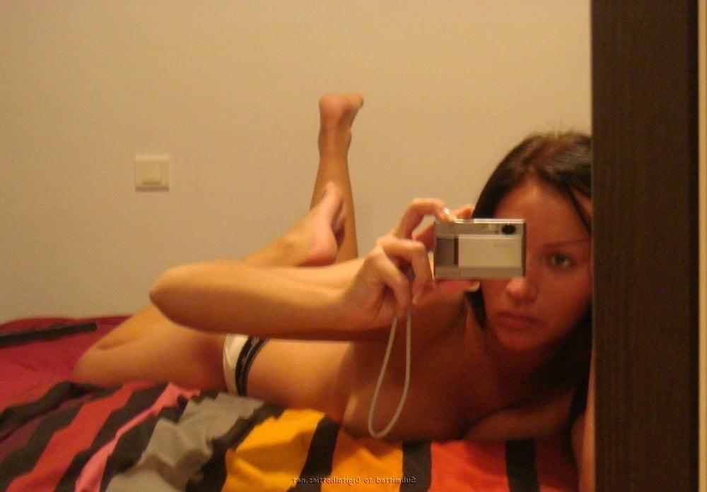 25P Whitney - hot brunette - slim body great tits shaved pussy